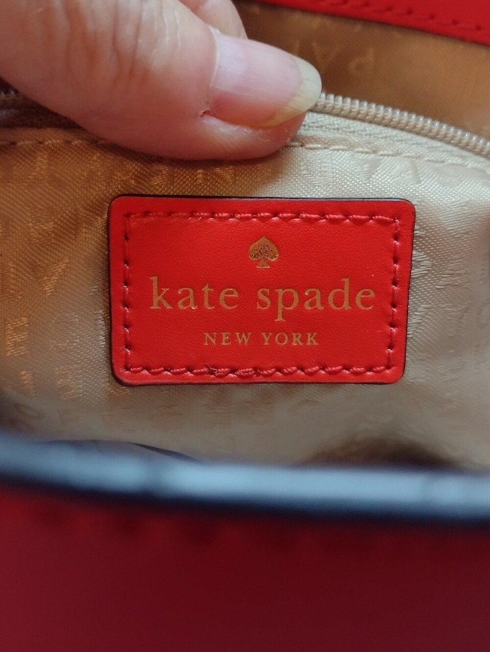 Kate Spade New York Bond Street Flo Satchel Leather ShoulderBag Red/Pink 2 Tone - Picture 4 of 11